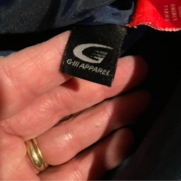 Denver Broncos Jacket Men’s Large Blue Vneck Pullover Spellout Stitched Logo - Picture 8 of 10